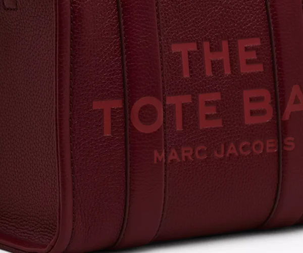 MJI_H009L01SP21_602_F8F8F8_1-1_ALT6 The Marc Jacobs Small Tote Bag Leather Cherry
