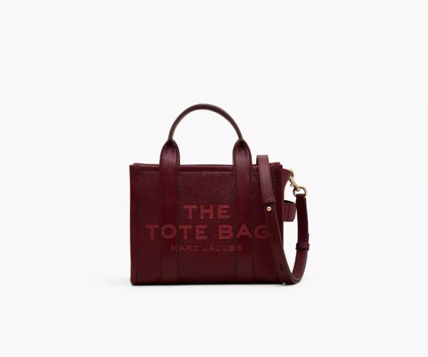 MJI_H009L01SP21_602_F8F8F8_1-1_MAIN The Marc Jacobs Small Tote Bag Leather Cherry