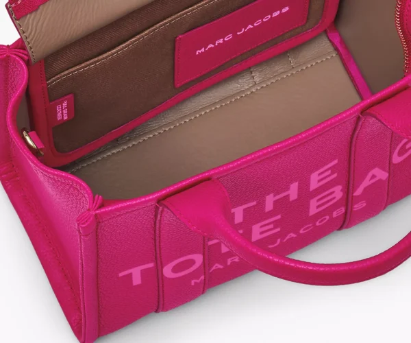 The Marc Jacobs Small Tote Bag Leather Lipstick Pink