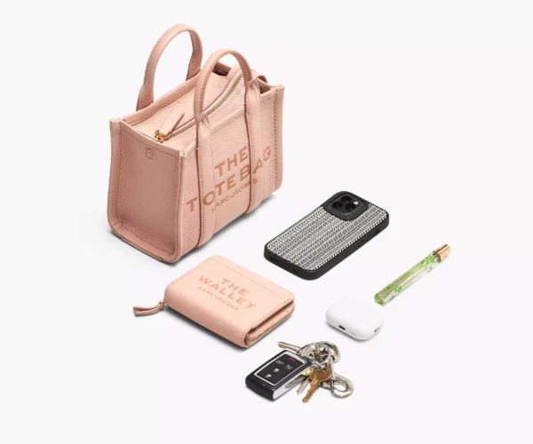 The Marc Jacobs Crossbody Tote Bag Leather Wolf Grey