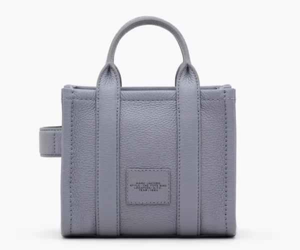 The Marc Jacobs Crossbody Tote Bag Leather Wolf Grey