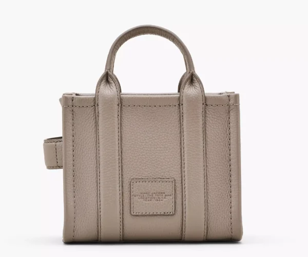 The Marc Jacobs Crossbody Tote Bag Leather Cement
