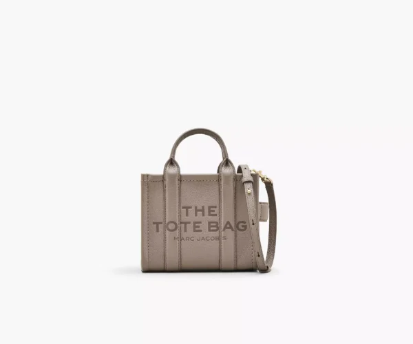 The Marc Jacobs Crossbody Tote Bag Leather Cement