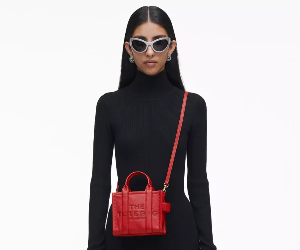 The Marc Jacobs Crossbody Tote Bag Leather True Red