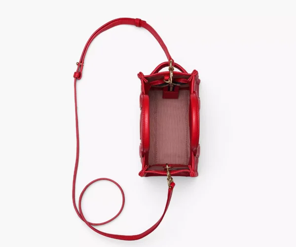 The Marc Jacobs Crossbody Tote Bag Leather True Red
