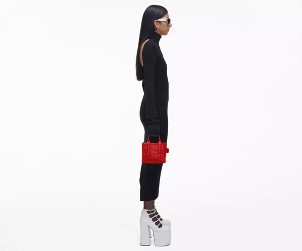 The Marc Jacobs Crossbody Tote Bag Leather True Red