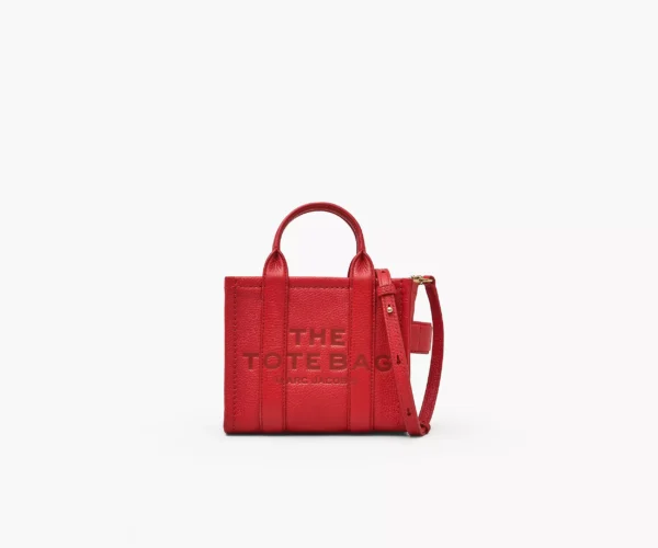 The Marc Jacobs Crossbody Tote Bag Leather True Red