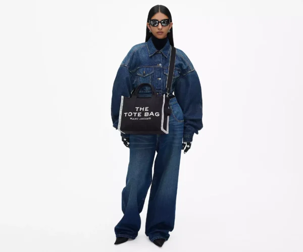 The Marc Jacobs Medium Tote Bag Jacquard Black