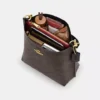 Coach Mollie Bucket Bag 22 In Signature Canvas Brown Black