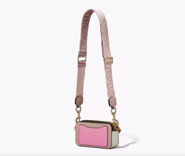 The Marc Jacobs Snapshot Cross-Body Bag Colorblock Rose/ Goldenrod/ Vanilla