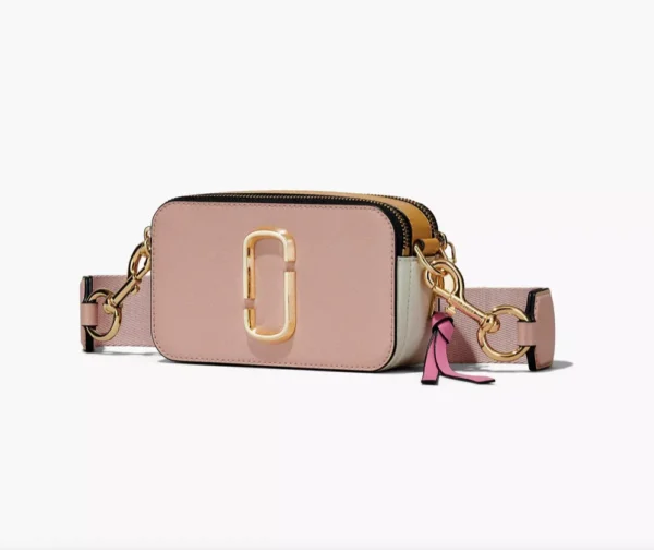 The Marc Jacobs Snapshot Cross-Body Bag Colorblock Rose/ Goldenrod/ Vanilla
