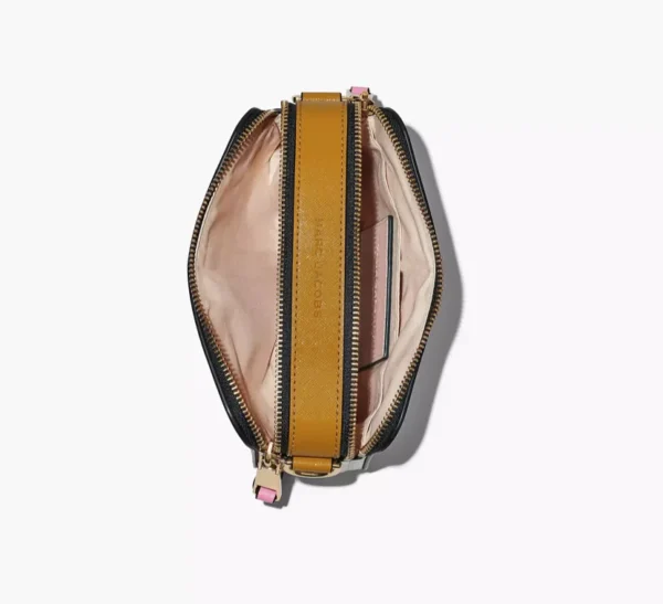 The Marc Jacobs Snapshot Cross-Body Bag Colorblock Rose/ Goldenrod/ Vanilla