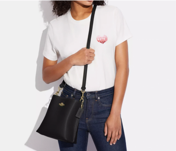 Coach Mollie Bucket Bag 22 Leather Black