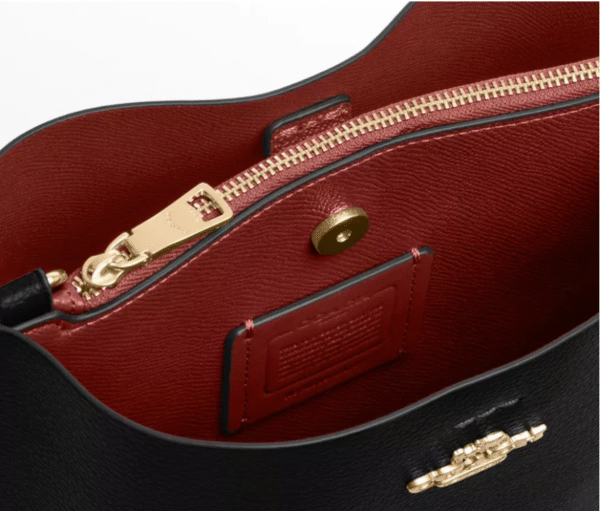 Coach Mollie Bucket Bag 22 Leather Black