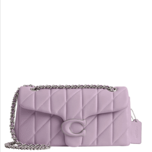 Tabby Shoulder Bag 26 With Quilting Purple