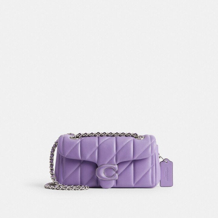 Tabby Shoulder Bag 20 With Quilting leather Purple
