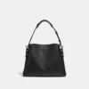 Coach Willow Shoulder Bag Leather Black