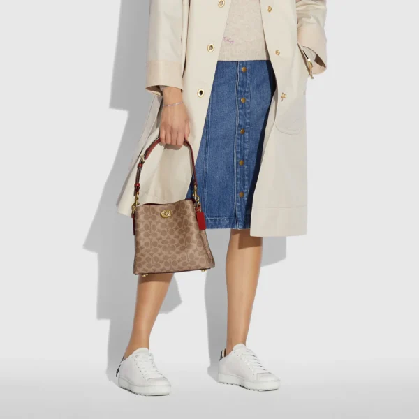 Coach Willow Bucket Bag In Signature Canvas