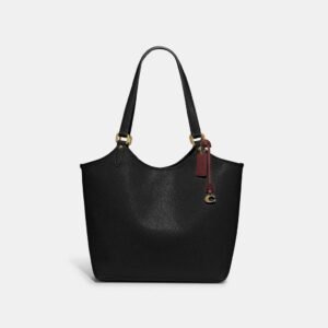 Coach Day Tote Bag Leather Black