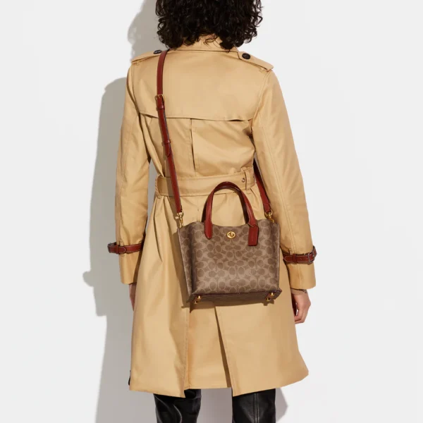 Coach Willow Tote Bag 24 In Signature Canvas
