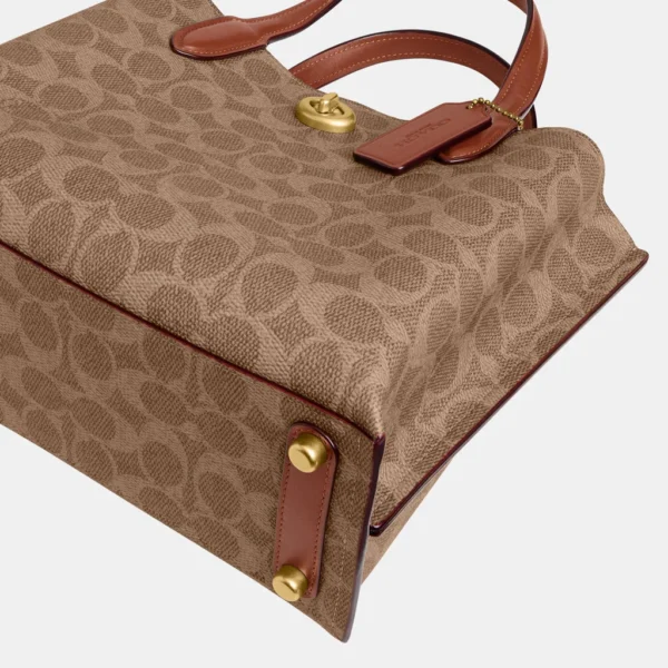 Coach Willow Tote Bag 24 In Signature Canvas