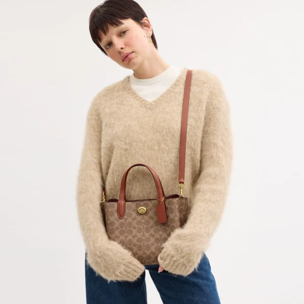 Coach Willow Tote Bag 24 In Signature Canvas