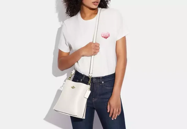 Coach Mollie Bucket Bag 22 Leather White