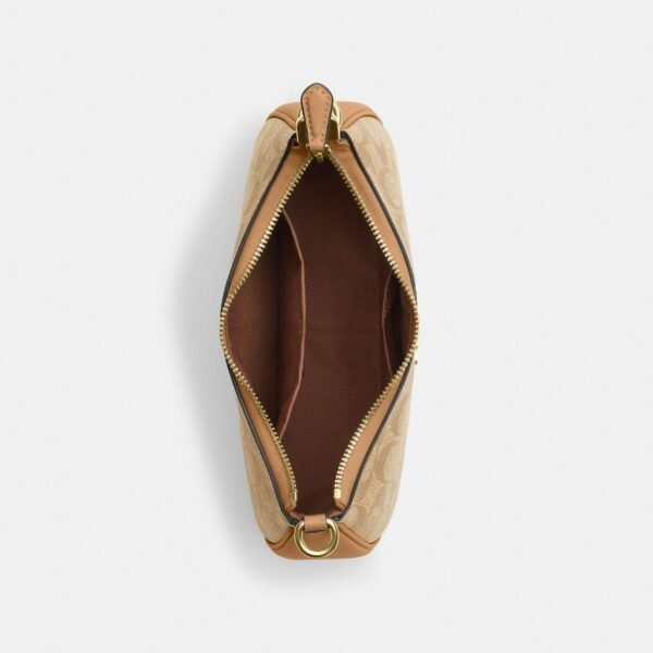 Coach Teri Shoulder Bag In Signature Canvas Khaki Saddle