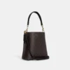 Coach Mollie Bucket Bag 22 In Signature Canvas Brown Black