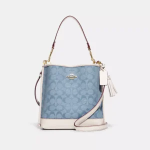Coach Mollie Bucket Bag 22 In Signature Chambray
