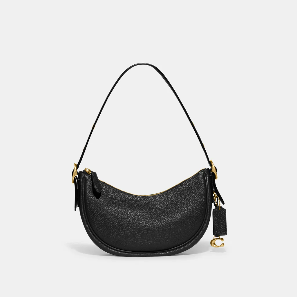 Coach Luna Shoulder Bag Leather Black