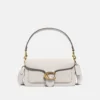 Coach Tabby Shoulder Bag 26 refined pebble leather Chalk
