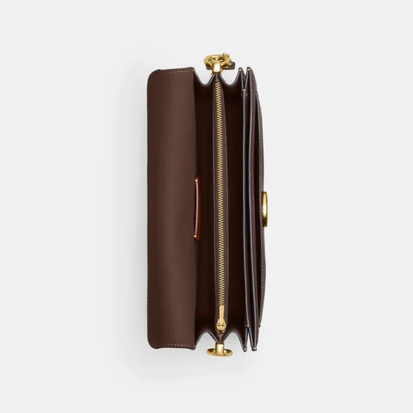 Coach Tabby Shoulder Bag 26 refined pebble leather Maple Gold