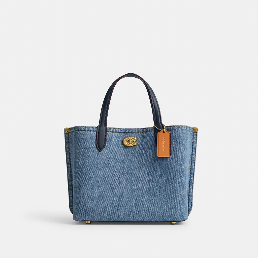 Coach Willow Tote Bag 24 In Denim