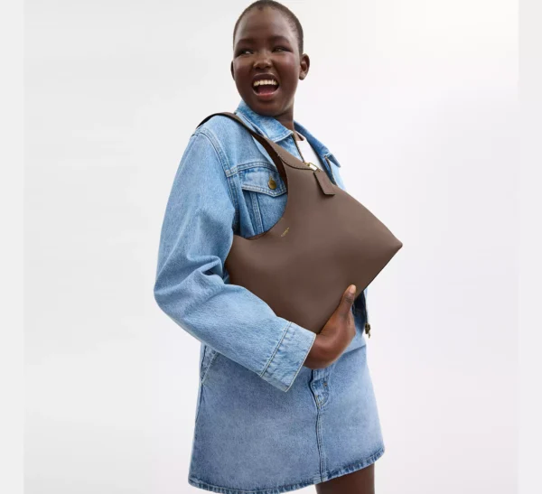 Coach Brooklyn Shoulder Bag 28 Dark Stone