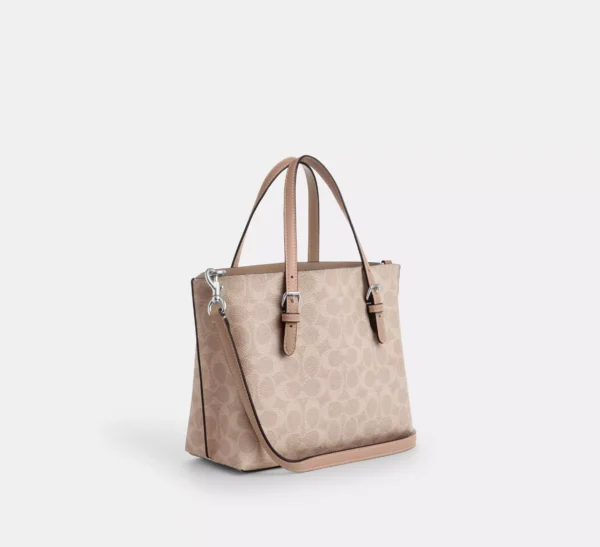 Coach Mollie Tote Bag 25 In Signature Canvas Sand Taupe