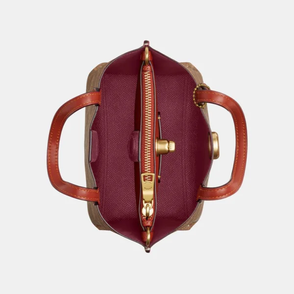 Coach Willow Tote Bag 18 In Signature Canvas