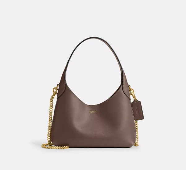 Coach Brooklyn Shoulder Bag 23 Dark Stone