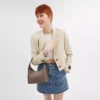 cw614_b4cbd_a92 Coach Brooklyn Shoulder Bag 23 Dark Stone