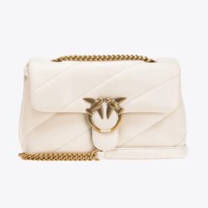 Classic Love Bag Puff Maxi Quilt WHITE WHITE-ANTIQUE GOLD