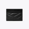 Tory Burch Kira Chevron Card Case Black