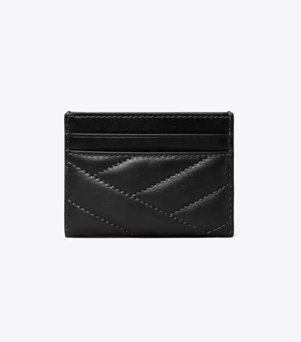 Tory Burch Kira Chevron Card Case Black