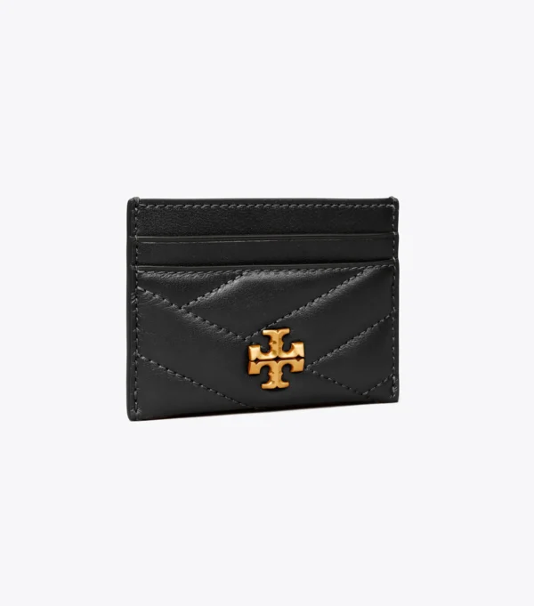 Tory Burch Kira Chevron Card Case Black