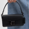 Coach Tabby Shoulder Bag 20 refined pebble leather Black
