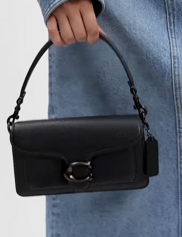 Coach Tabby Shoulder Bag 20 refined pebble leather Black