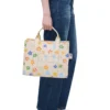 0400022768975_WHITEMULTI_A2 THE MARC JACOBS Wild Daisy CANVAS MEDIUM TOTE BAG