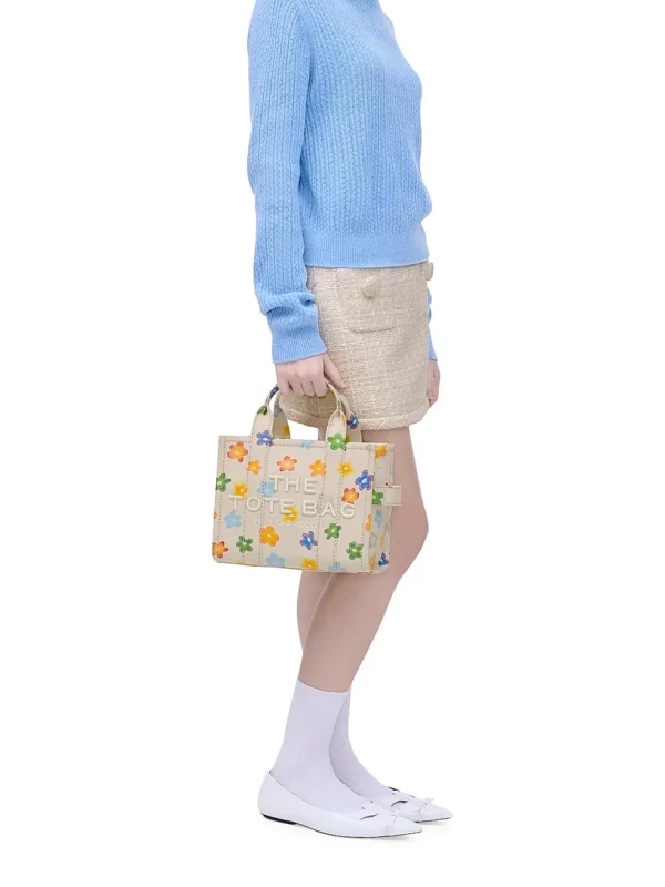 THE MARC JACOBS Wild Daisy CANVAS SMALL TOTE BAG