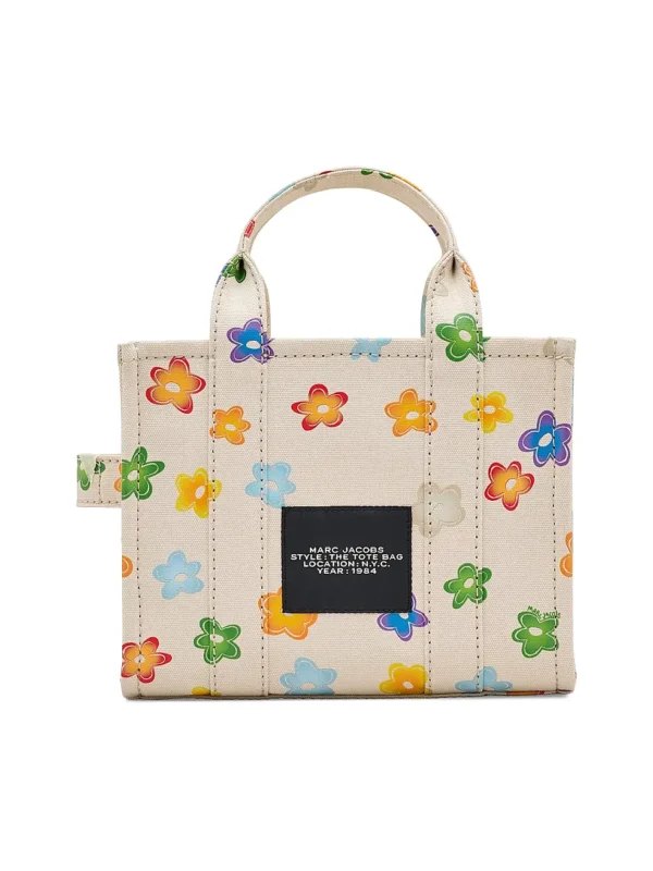 THE MARC JACOBS Wild Daisy CANVAS SMALL TOTE BAG