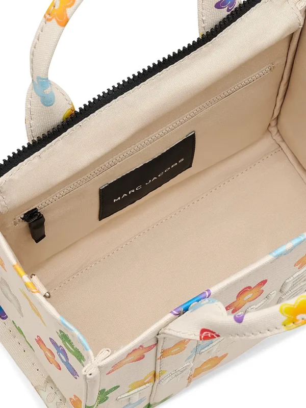 THE MARC JACOBS Wild Daisy CANVAS SMALL TOTE BAG