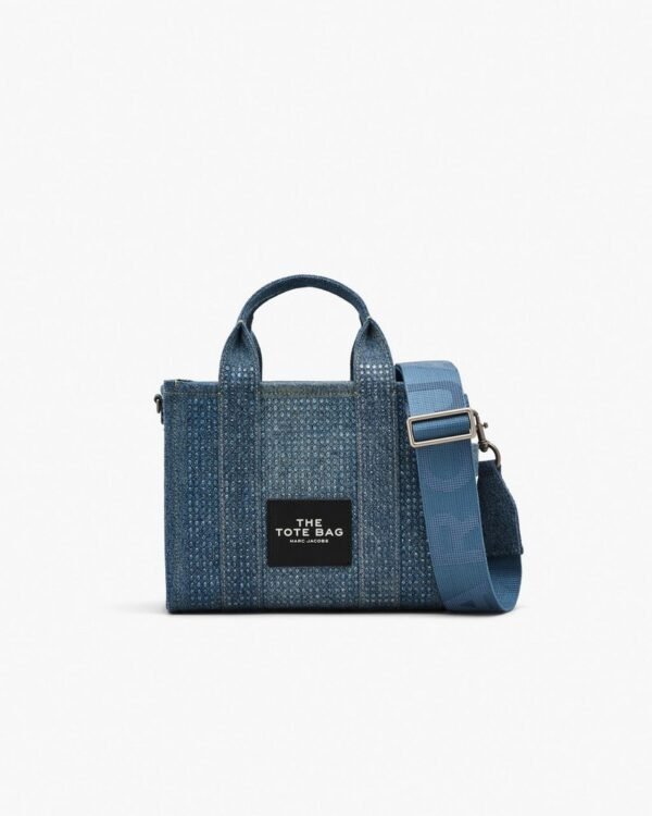 The Marc Jacobs Crystal Canvas Small Tote Bag crystal Denim